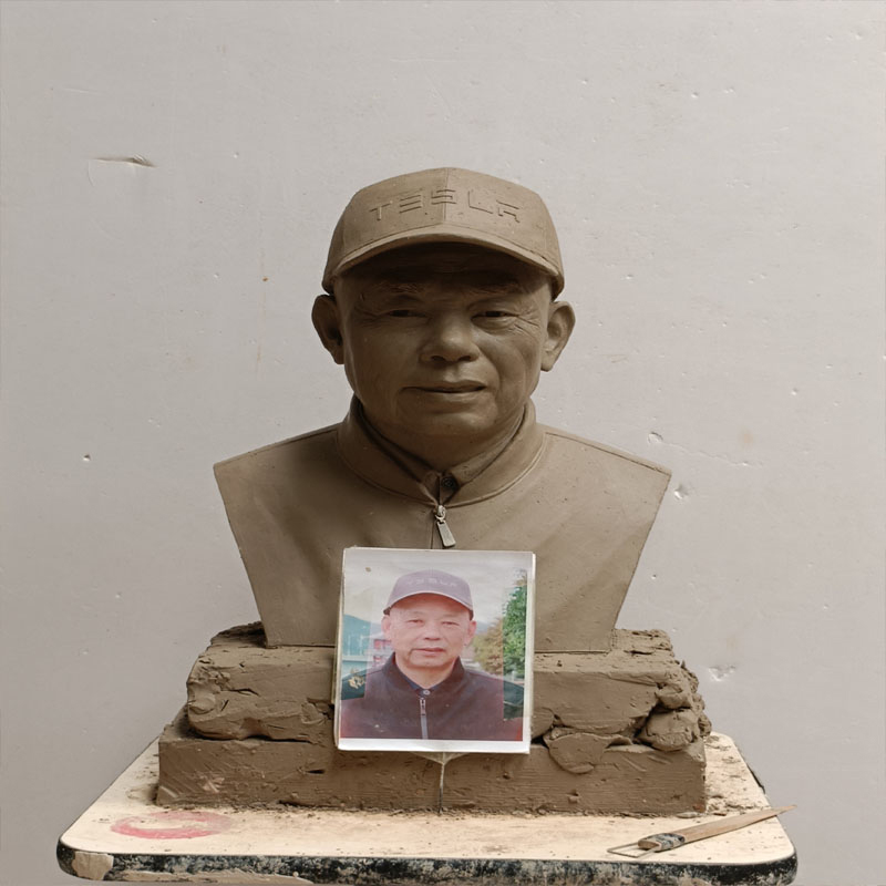 Egyedi bronz portré szobor