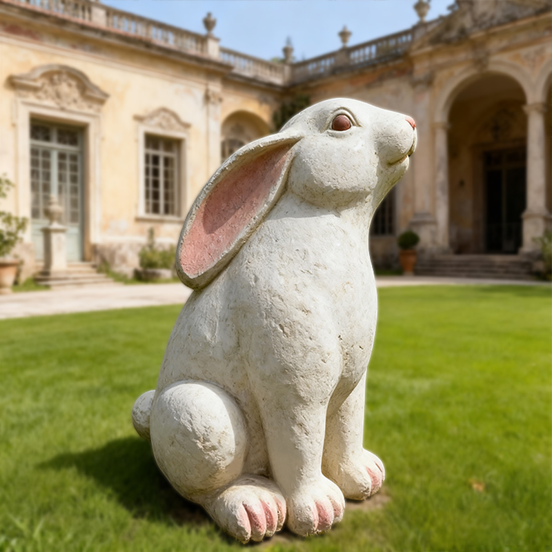 Márvány állati nyúl szobor