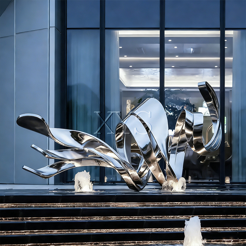 Starstream Mirror Ribbon Water Feature szobor